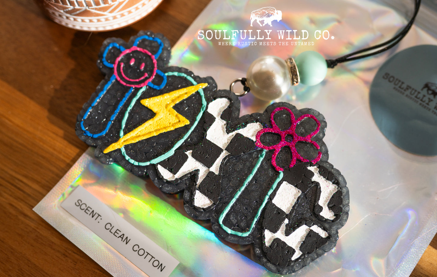 Soulful Air Freshener: "Toxic" (Scent: Clean Cotton)