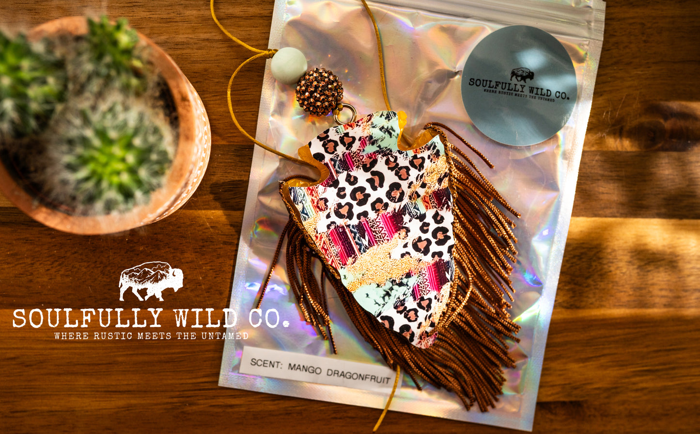 Soulful Air Freshener: Arrow Head "Cowgirl Vibes" (Scent: Mango Dragonfruit)