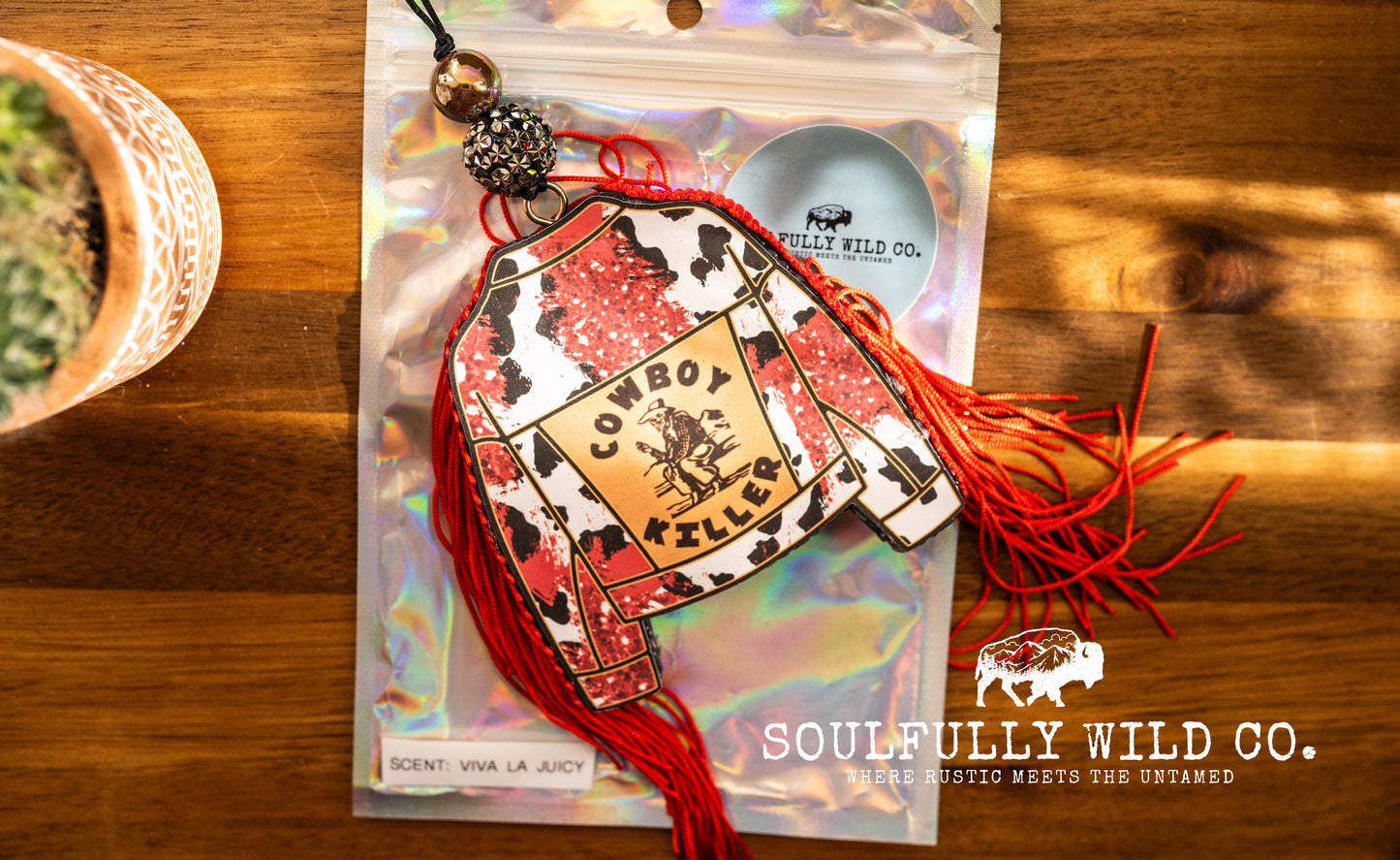 Soulful Air Freshener: Jacket "Cowboy Killer" (Scent: Viva La Juicy)