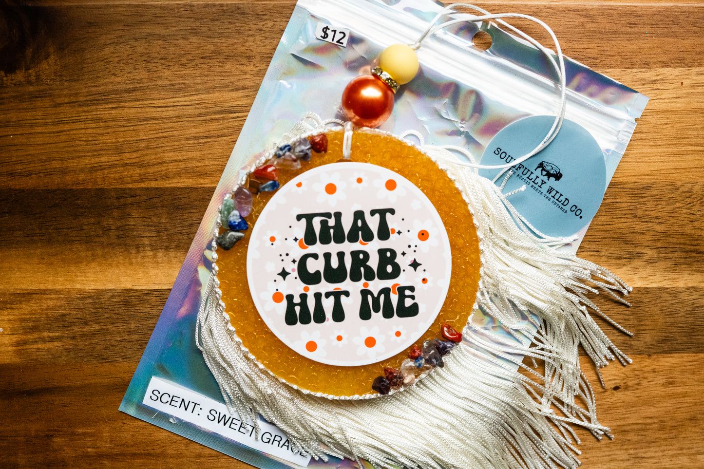 Soulful Air Freshener: "That Curb Hit Me" (Scent: Sweet Grace)
