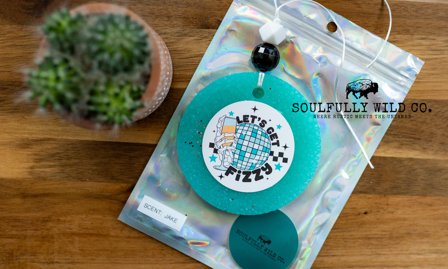 Soulful Air Freshener: "Let's Get Fizzy" (Scent: Jake) (Discounted)