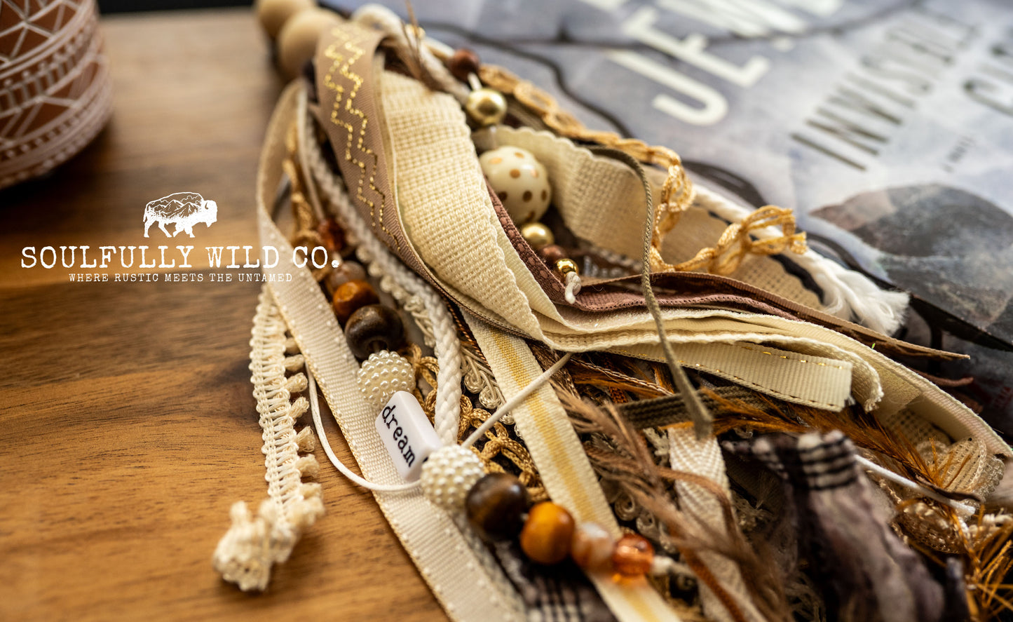 Soulful Bookmark Tassel - Boho Natural Colour