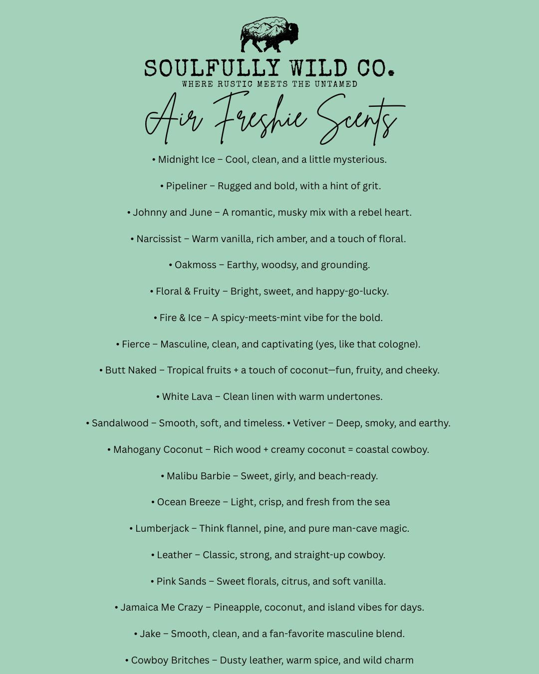 Soulful Air Freshener: "Keep Calm and Go Fishing" Scent: Pipeliner (Discounted)