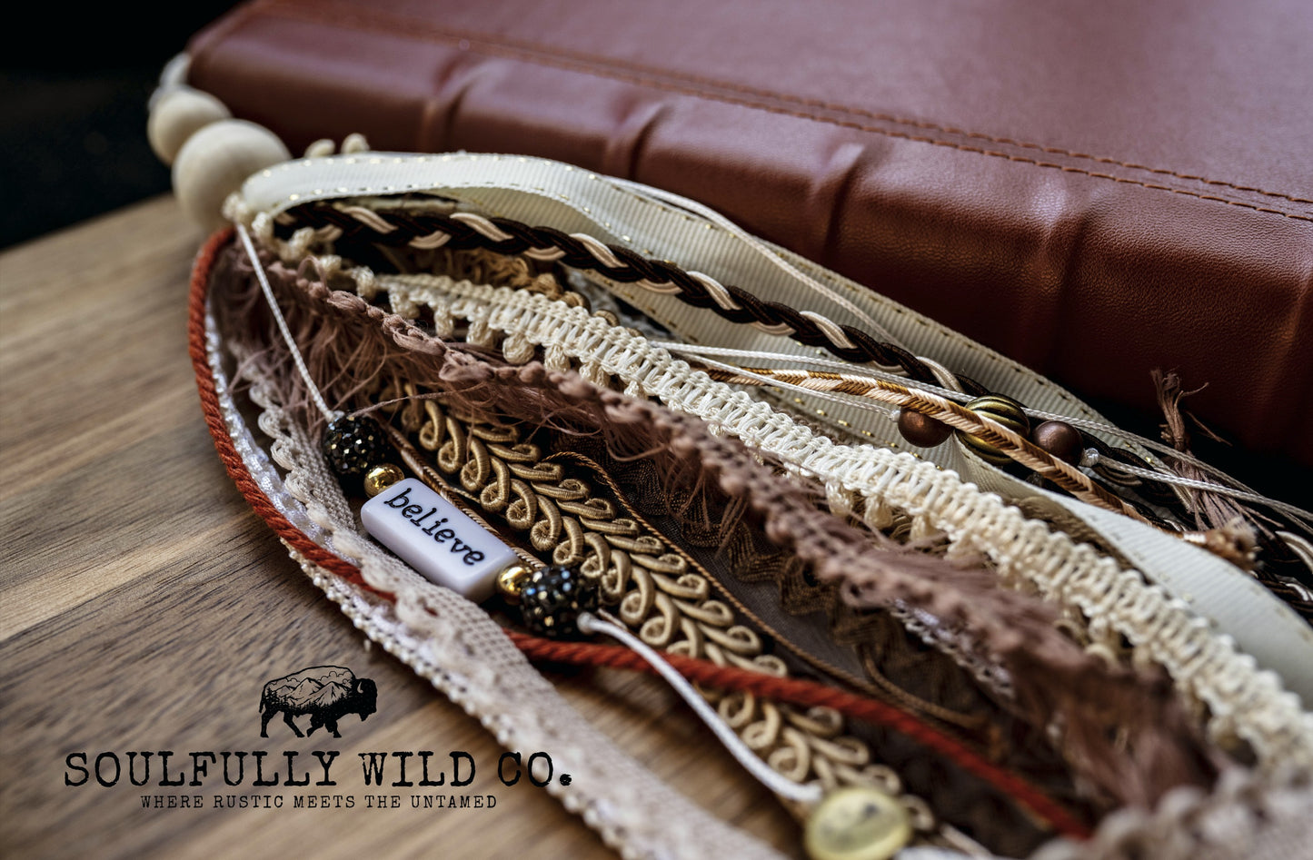 Soulful Bookmark Tassel Boho "Believe"