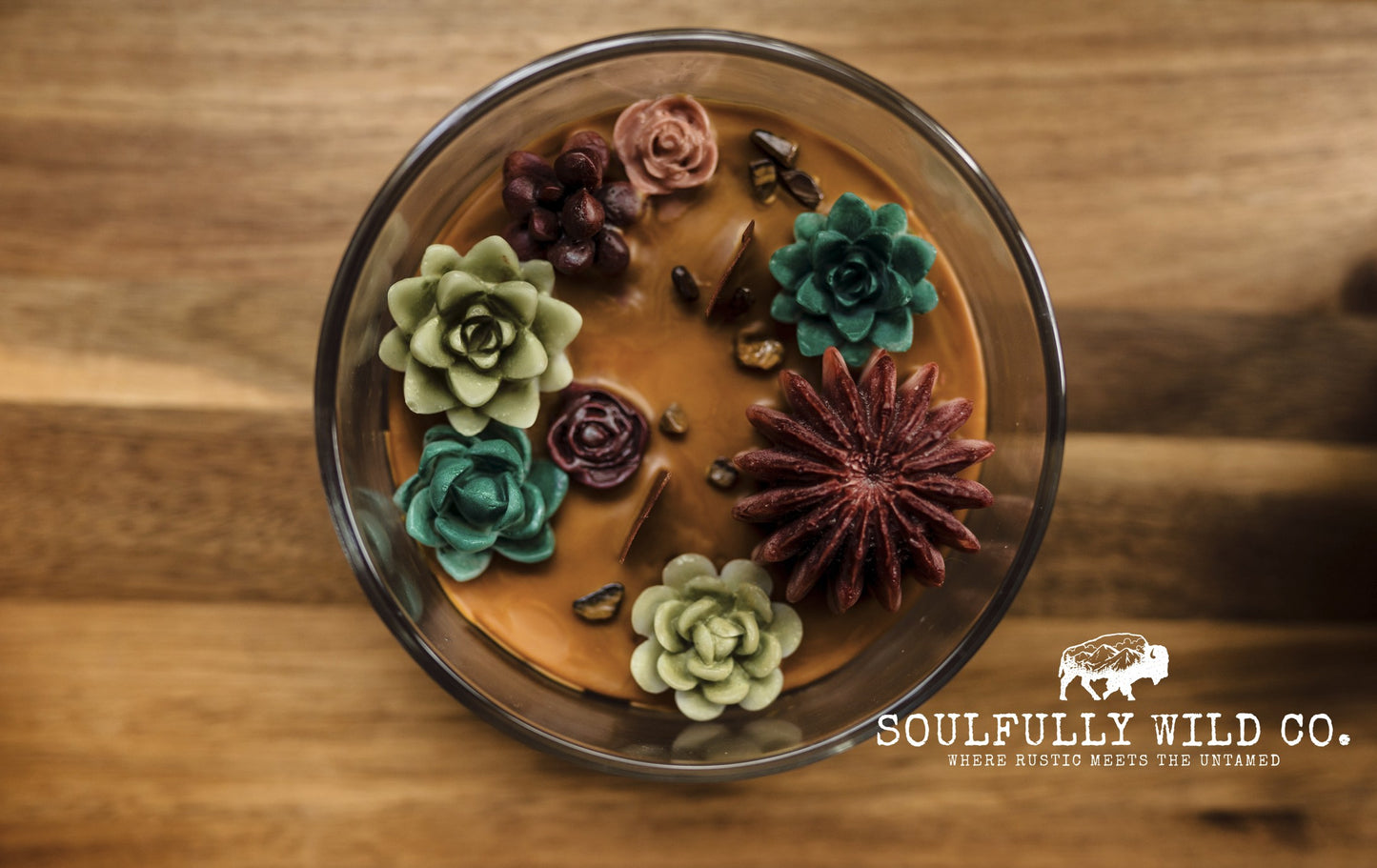 Soulful Handcrafted Soy Candles - Vanilla Bean (Brown)