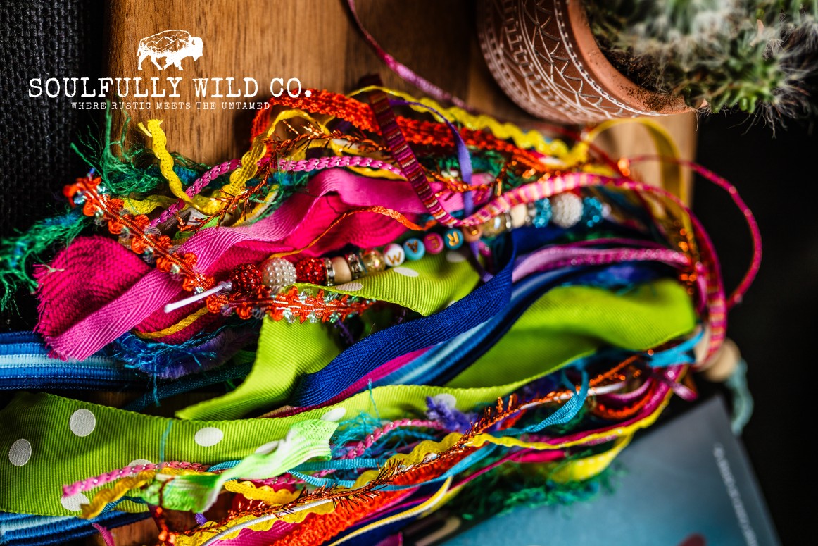 Soulful Bookmark Tassel - Circus Rainbow Yellow, Pink, Blue and Greens "Dream"