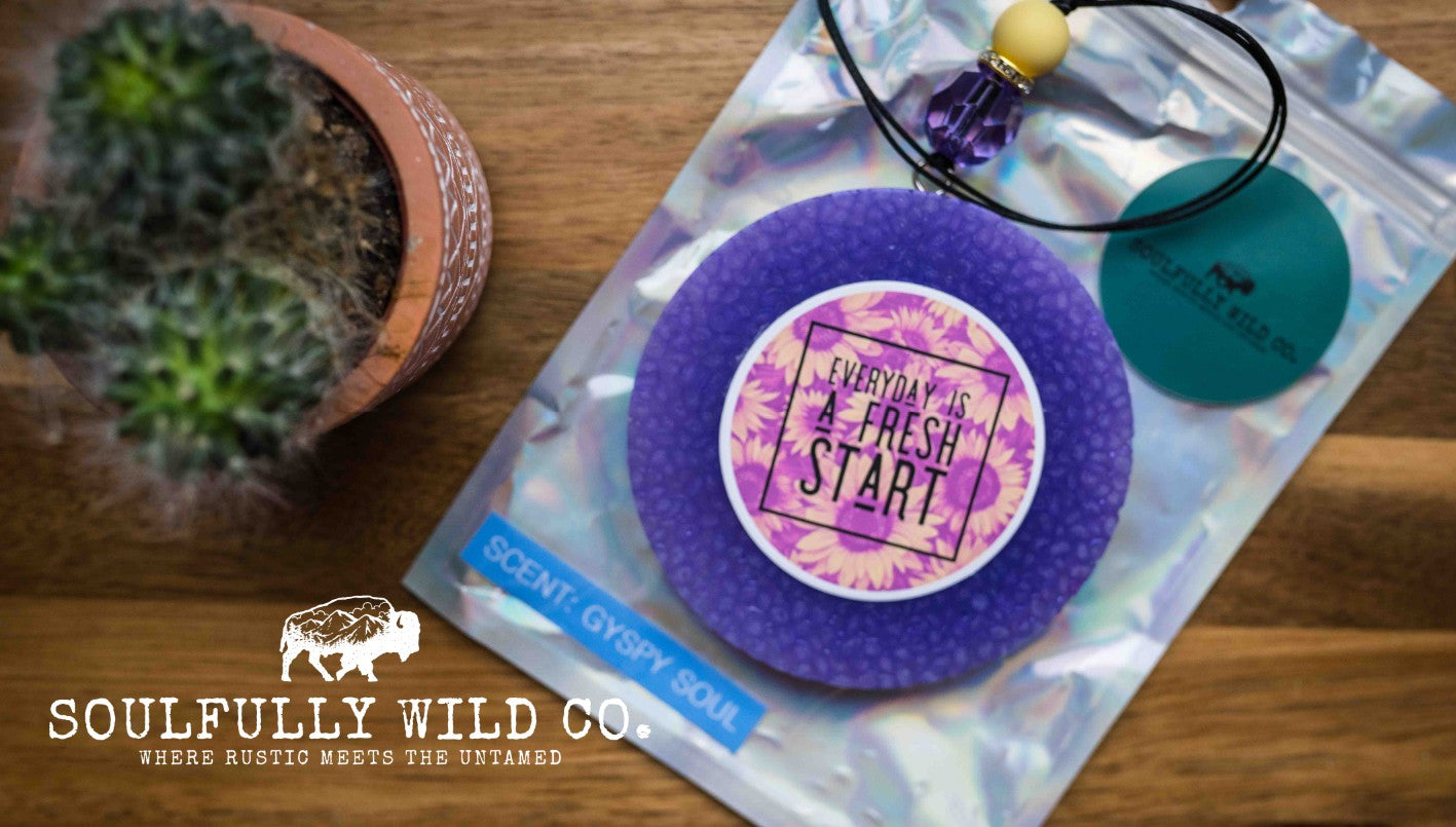 Soulful Air Freshener: "Everyday Is A Fresh Start" (Scent: Gypsy Soul)