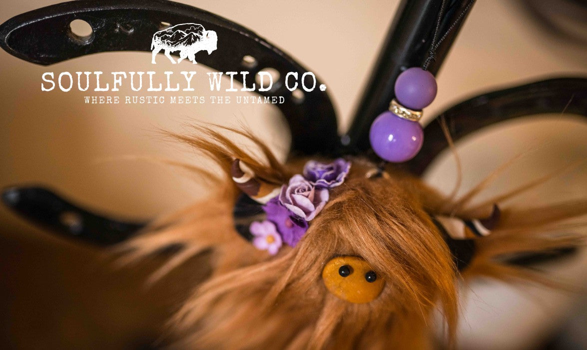 Travel Moo : TM25759 - Reddish Brown with Purple Flowers