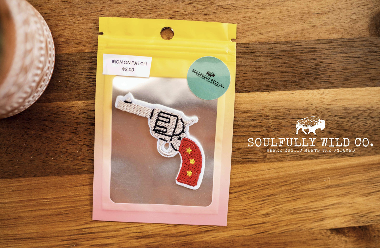 Iron On Patch - Pistol