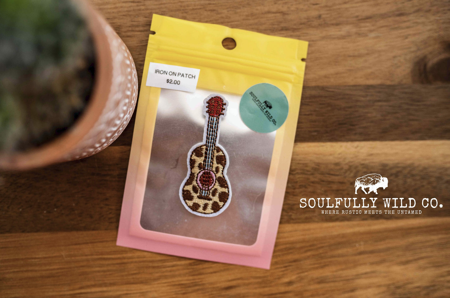 Iron On Patch - Guitar