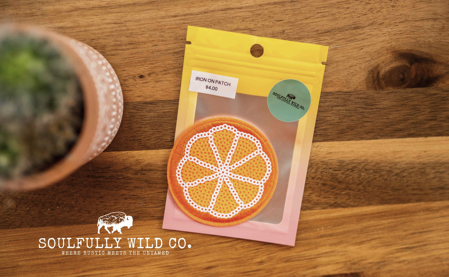 Iron On Patch - Orange Slice