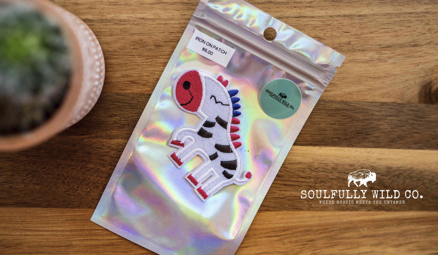 Iron On Patch - Zebra