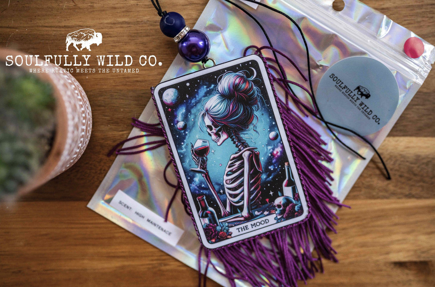 Soulful Air Freshener: Tarot Card: "The Mood" (Scent: High Maintenance)