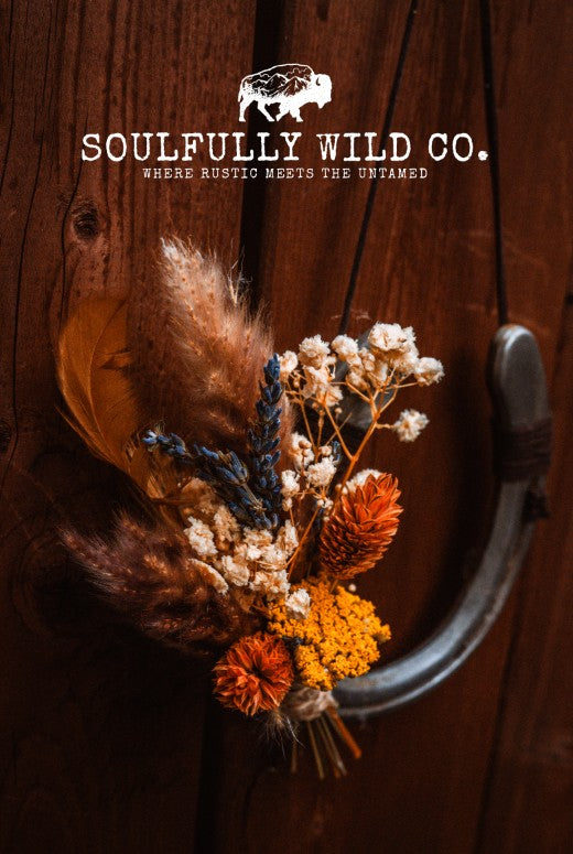 Horseshoe Floral "Fall Sunset"