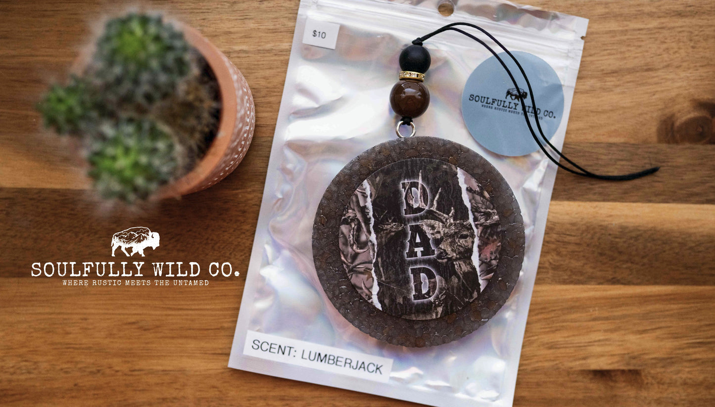 Soulful Air Freshener: "Dad" Camo (Scent: :lumberjack)