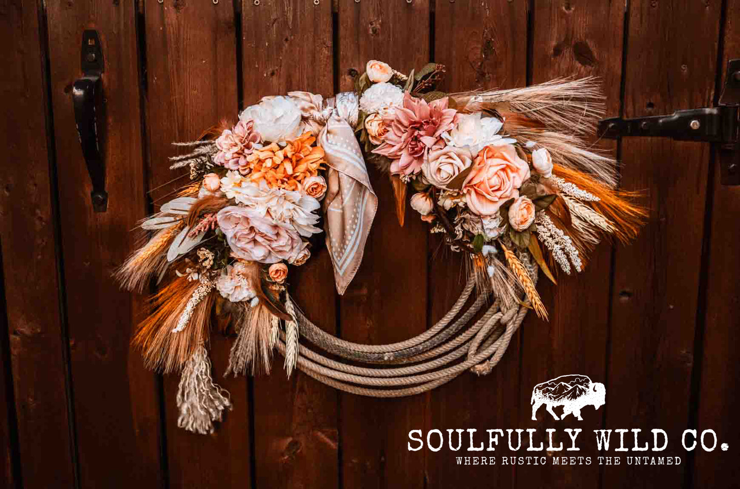 Western Soulful Rope Wreath - Fall Tones