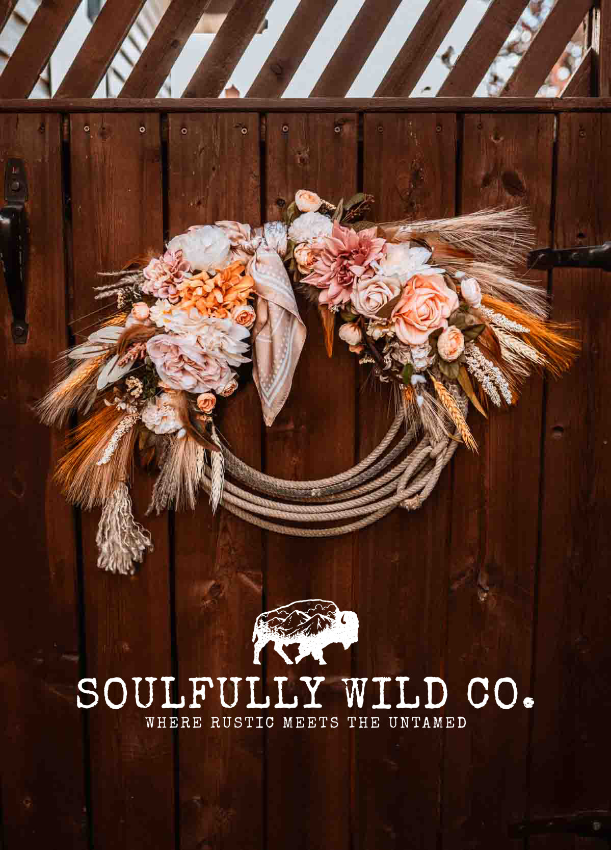 Western Soulful Rope Wreath - Fall Tones