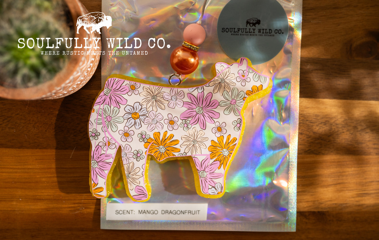 Soulful Air Freshener: Show Steer "Spring Flowers" (Scent: Mango Dragonfruit)