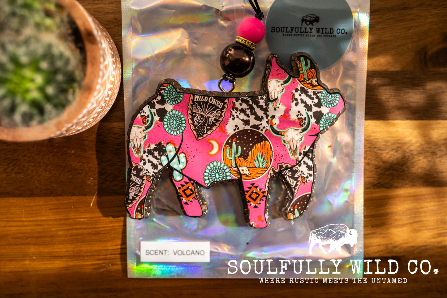 Soulful Air Freshener: Show Pig "Desert Cowgirl" (Scent: Volcano)