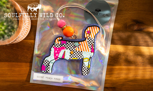 Soulful Air Freshener: Show Goat "Multi Colour" (Scent: Peach Rings)