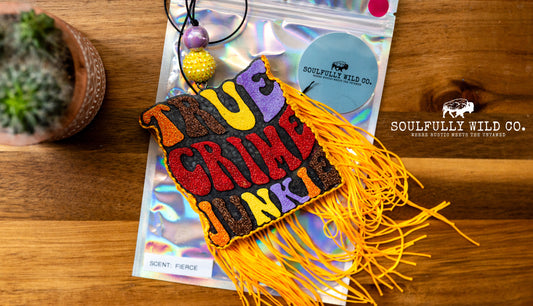 Soulful Air Freshener: "True Crime Junkie" (Scent: Fierce)