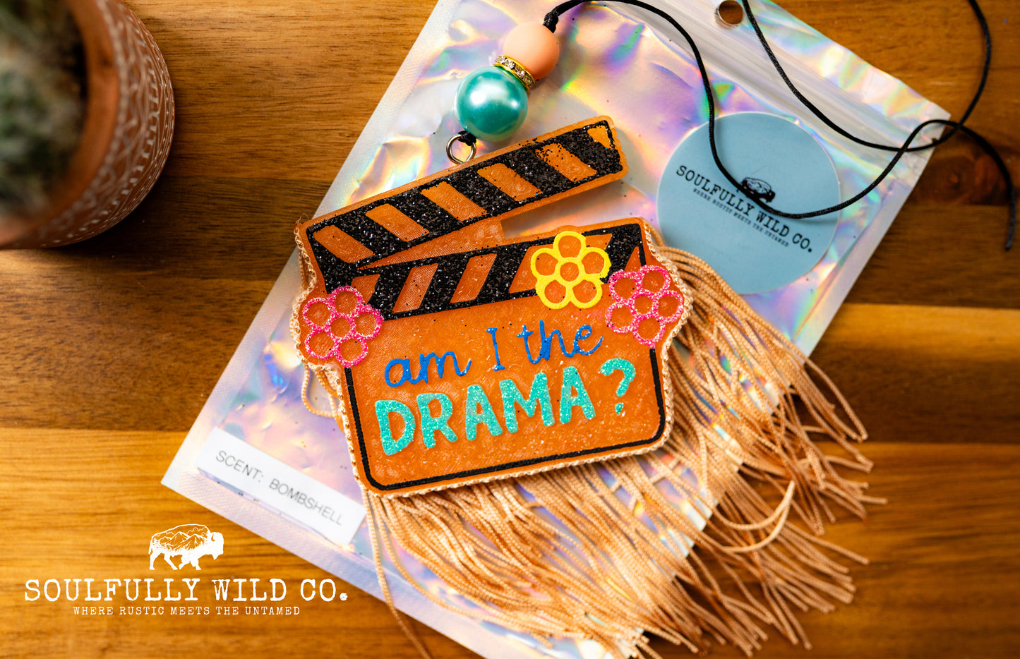 Soulful Air Freshener: "Am I The Drama?" (Scent: Bombshell)