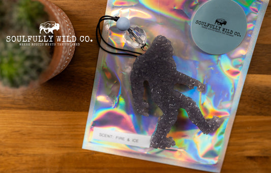 Soulful Air Freshener: Silver Sasquatch (Scent: Fire & Ice)