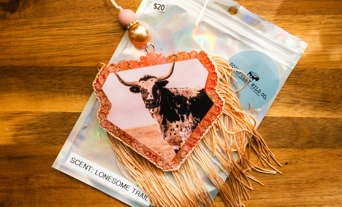 Soulful Air Freshener: Diamond - Longhorn (Scent: Lonesome Trail)