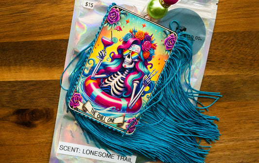 Soulful Air Freshener: Tarot Card "The Chill One" (Scent: Lonesome Trail)
