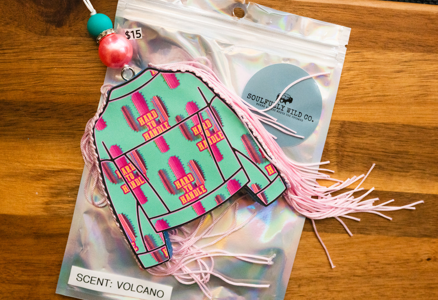 Soulful Air Freshener: "Hard To Handle" Jacket (Scent: Volcano)