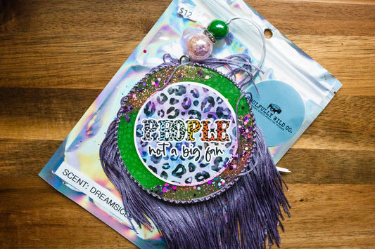 Soulful Air Freshener: "People - Not A Big Fan"(Scent: Dreamsicle)