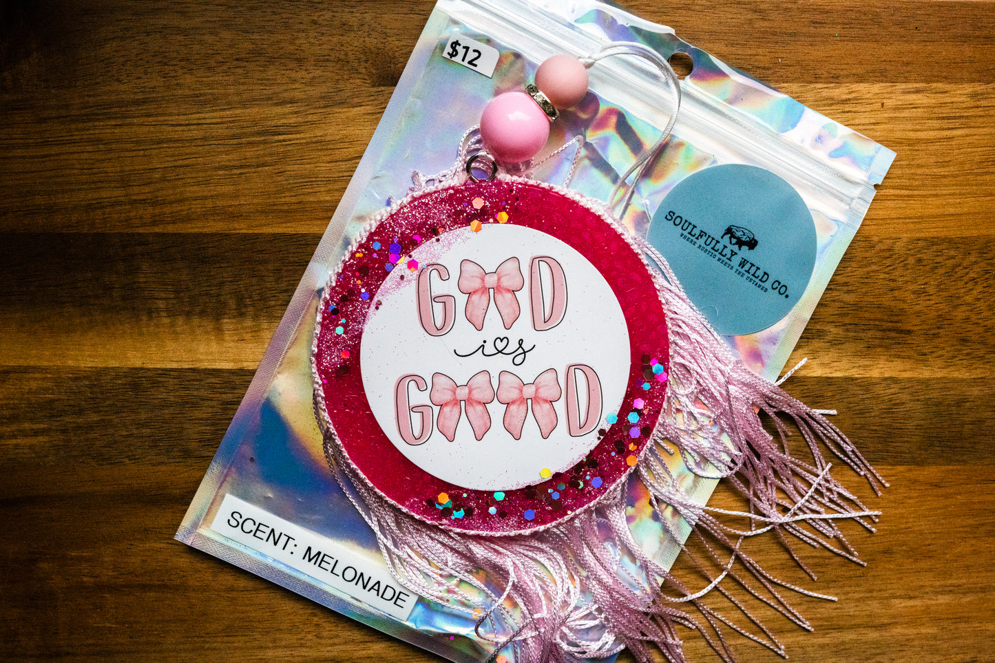 Soulful Air Freshener: "God Is Good" (Scent: Melonade)