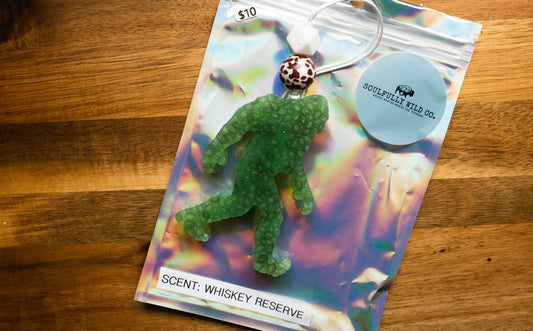 Soulful Air Freshener: Sasquatch Green (Scent: Whiskey Reserve)