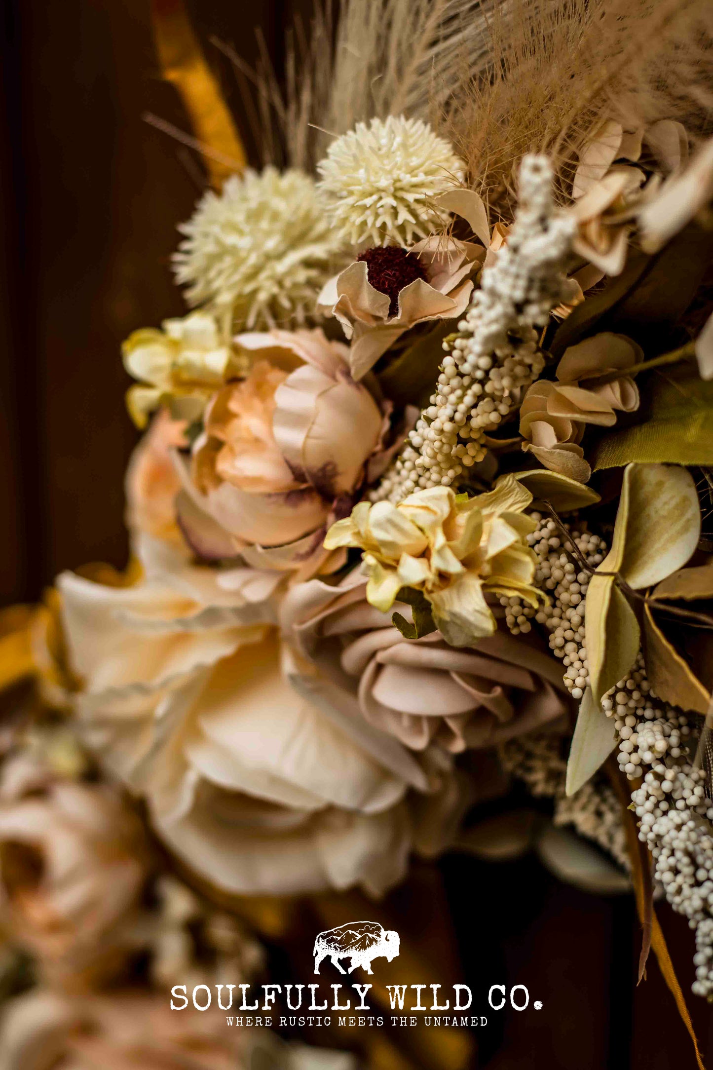 Western Soulful Rope Wreath - Pink, Off White, White, Tan