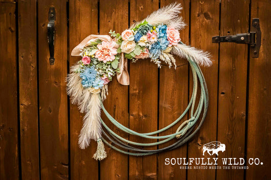 Western Soulful Rope Wreath - Pastel Colours