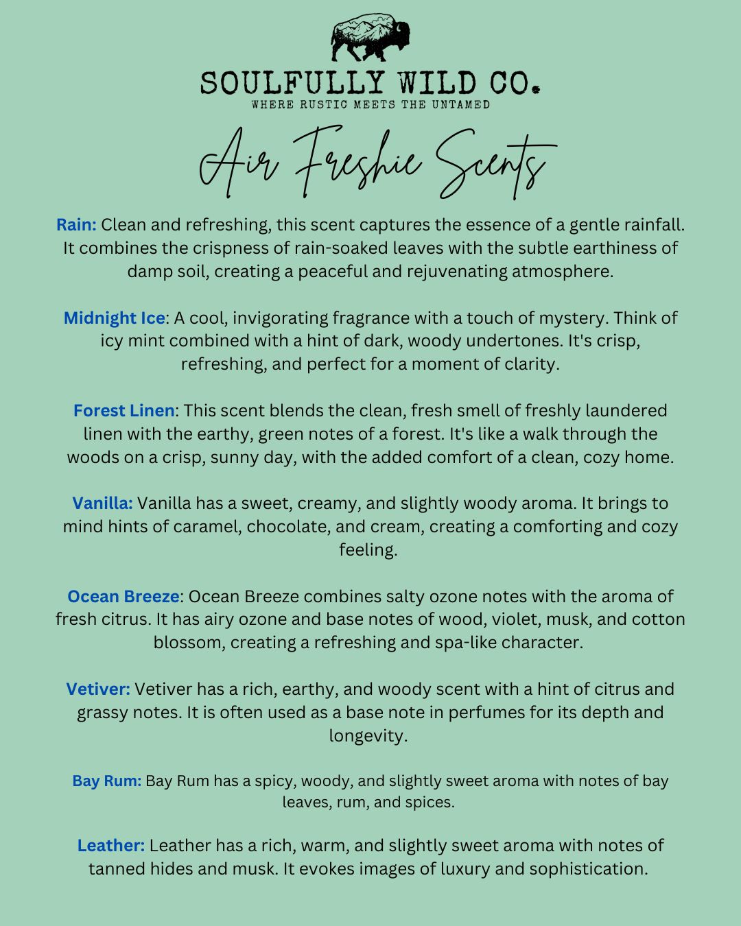 Soulful Air Freshener:  "Mama" with Lightning Bolt and Black Fringe