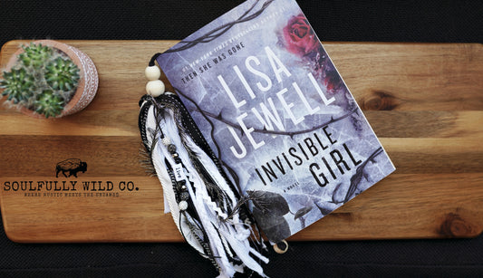 Soulful Bookmark Tassel Black & White "Live"