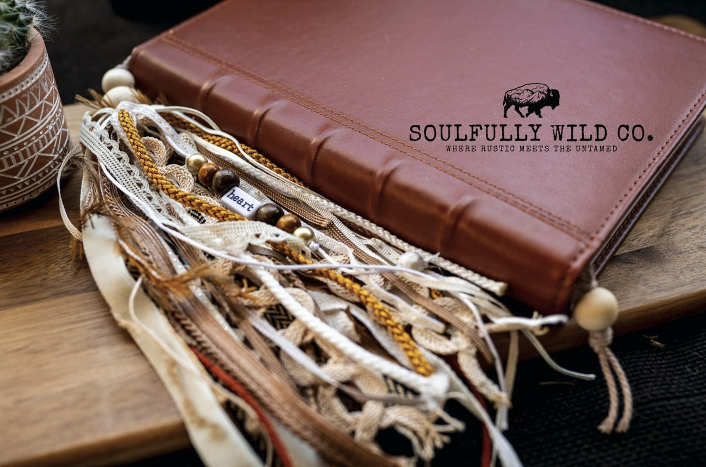 Soulful Bookmark Tassel Boho "Heart"