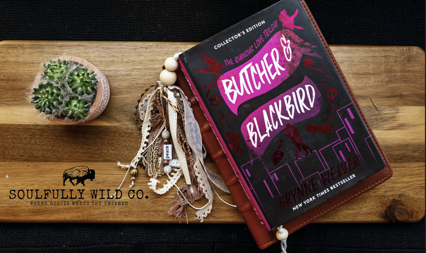 Soulful Bookmark Tassel Boho "Peace"