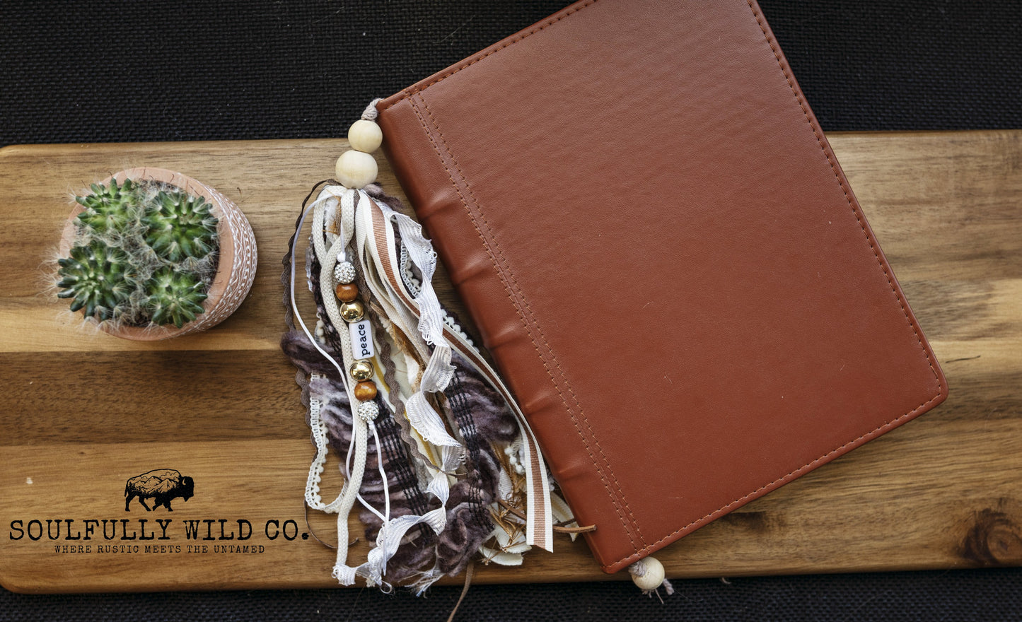 Soulful Bookmark Tassel Boho "Love"/"Peace"