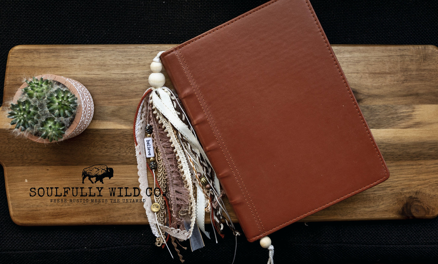 Soulful Bookmark Tassel Boho "Believe"