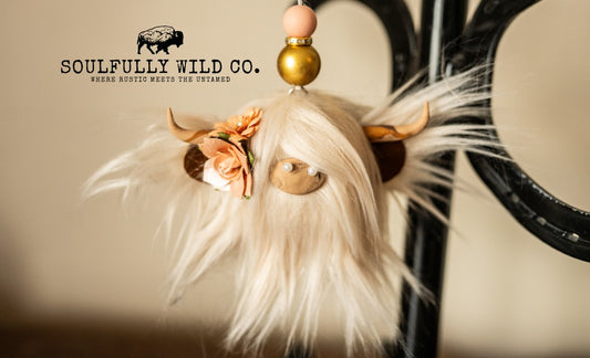 Travel Moo - Light Blonde, Peach/Pink Flowers