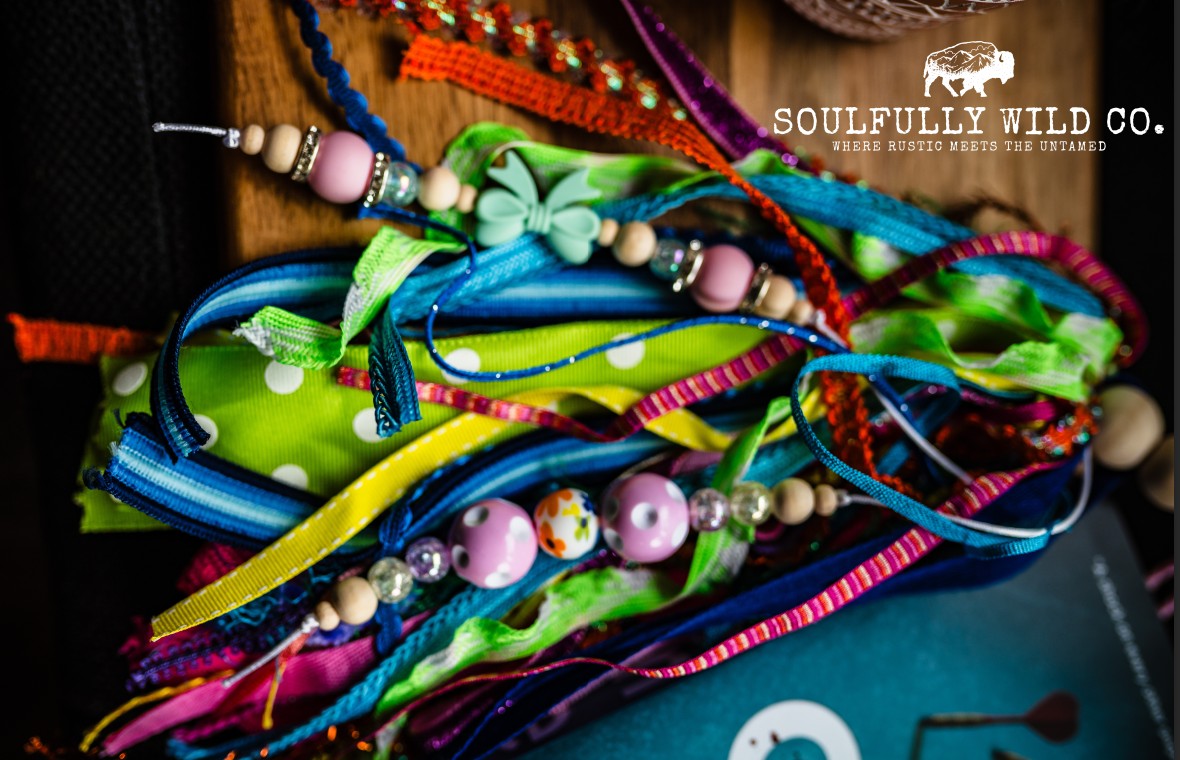 Soulful Bookmark Tassel - Circus Rainbow (Purple,. Orange, Green Pink and Blue)