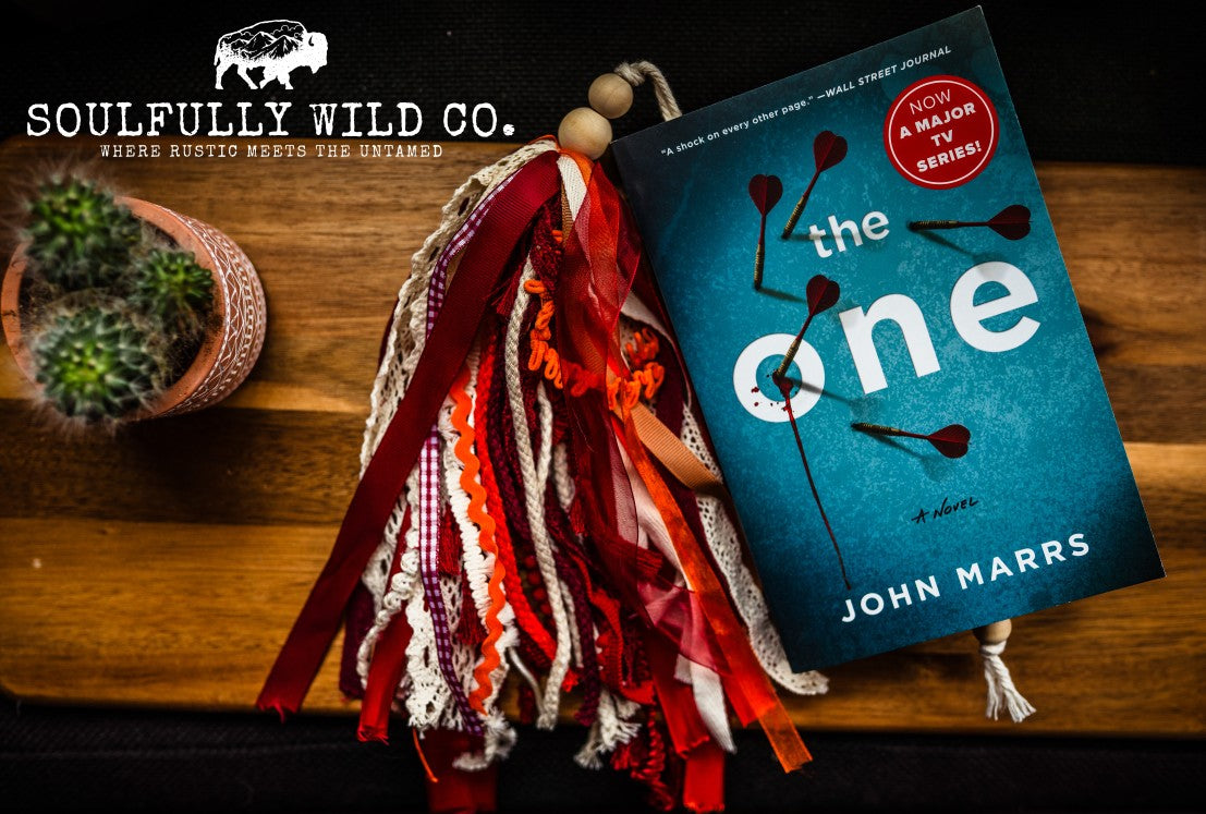 Soulful Bookmark Tassel - Fall: Reds, White, Lace and Orange