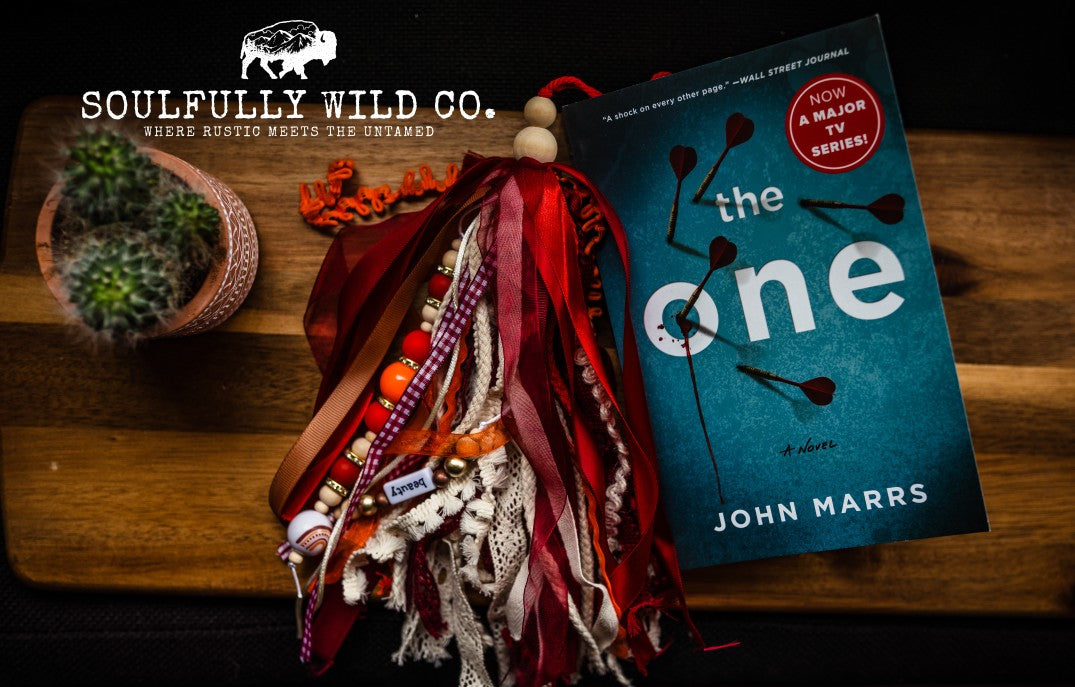 Soulful Bookmark Tassel - Fall: Reds, White, Lace and Orange  "Beauty"