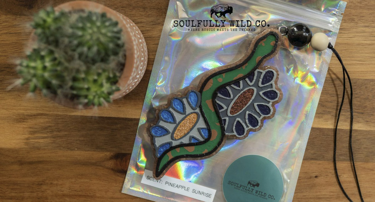 Soulful Air Freshener: Snake and Conchos