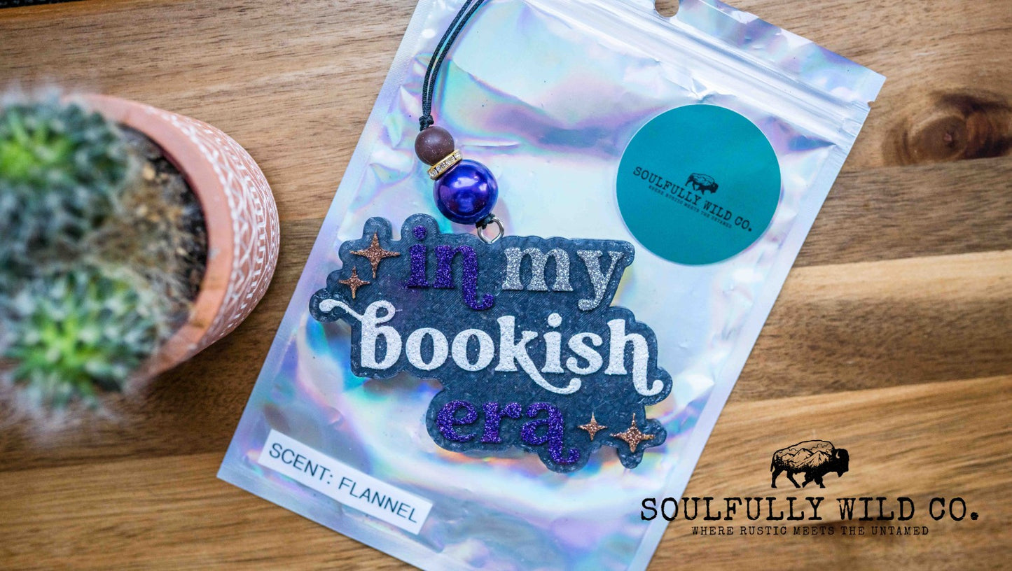Soulful Air Freshener: "In my Bookish Era" (Scent: Flannel)