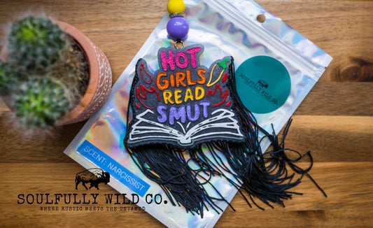 Soulful Air Freshener: "Hot Girls Read Smut" (Scent: Narcissist)