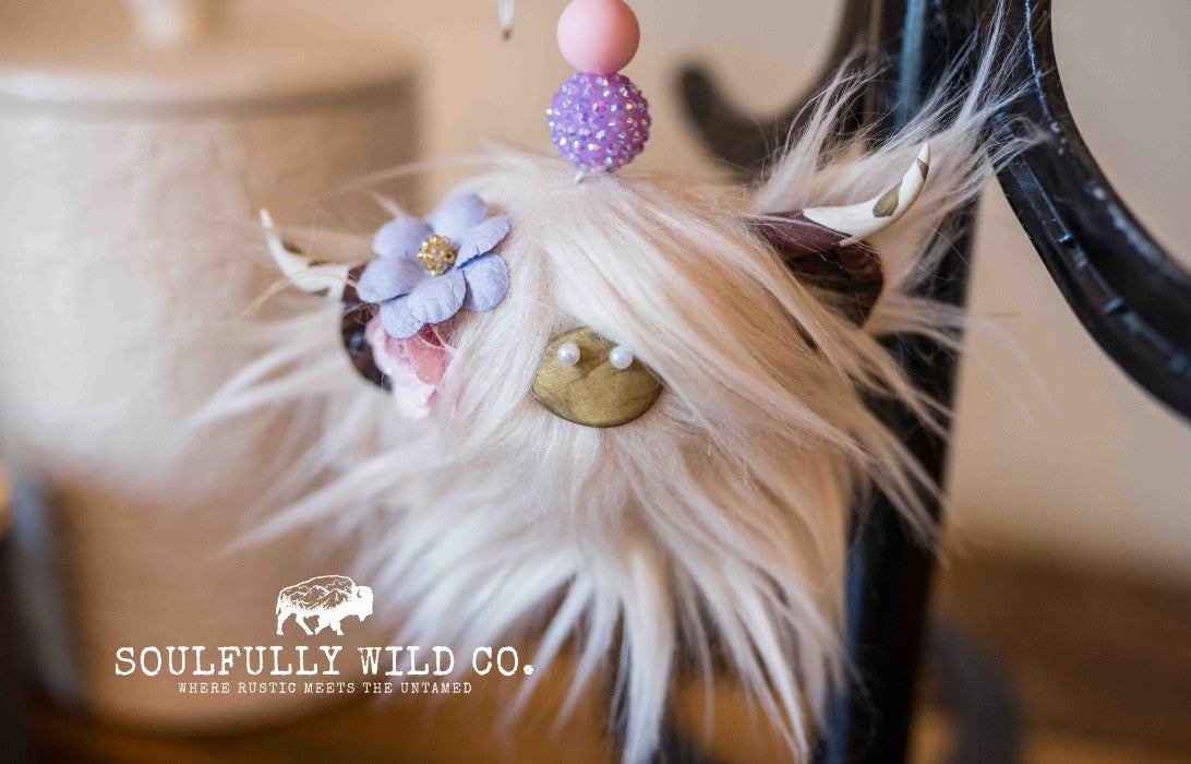Travel Moo : TM25714 -  Light Blonde with Purple & Pink Flowers