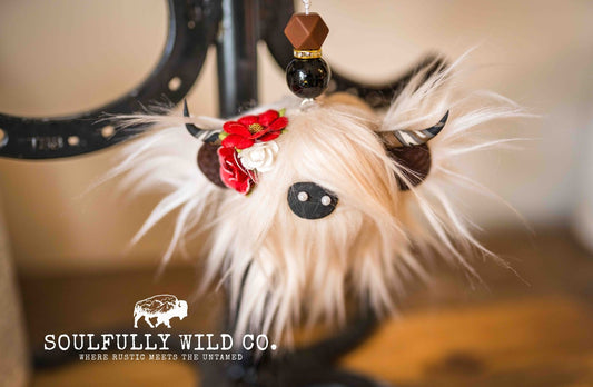 Travel Moo : TM25744 - Light Blonde with Red & White Flowers